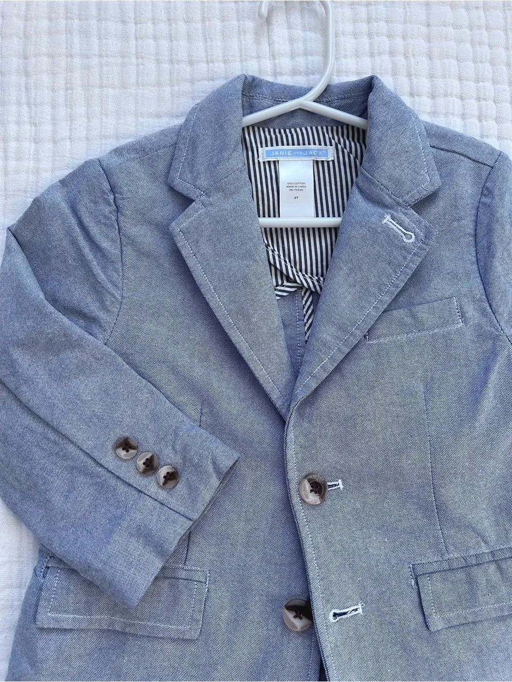2T boys blazer & dress shirt bundle / Janie and Jack & Lands’ End
